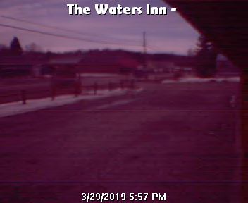 Webcam cam view looking at Highway Old 27 and The Waters Inn in Waters Michigan